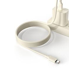 DUDAO Ojačeni kabel SR USB-A - USB-C 5A 1 m, bež
