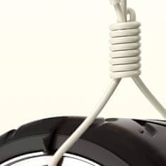 DUDAO Ojačeni kabel SR USB-A - USB-C 5A 1 m, bež
