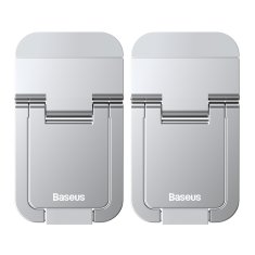 BASEUS Podstavki za noge za prenosni računalnik, lepljivi, zložljivi, 2 kos, srebrni