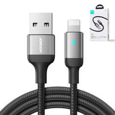 Joyroom Kabel za iPhone A10 Series USB - Lightning 2,4 A 1,2 m črn