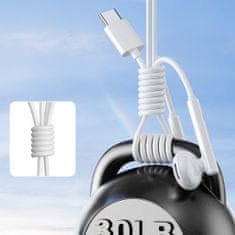 Joyroom Slušalke z mikrofonom USB-C JR-EC05 bele