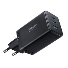 Joyroom Hitri omrežni polnilnik GaN USB 2x USB-C + kabel USB-C 1,2 m – črn