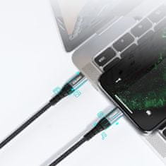 Choetech Kabel za iPhone MFi USB-C - Lightning 480 Mb/s 3 A 2 m črn