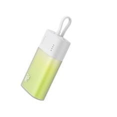 BASEUS Powerbank Popsicle 5200mAh 20W s kablom Lightning 60W/20V/3A/30cm - belo-zelen