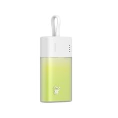 BASEUS Powerbank Popsicle 5200mAh 20W s kablom Lightning 60W/20V/3A/30cm - belo-zelen