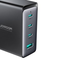 Joyroom GaN 140 W omrežni polnilnik z angleškim vtičem UK 3x USB-C USB-A + kabel USB-C 1,2 m