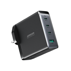 Joyroom GaN 140 W omrežni polnilnik z angleškim vtičem UK 3x USB-C USB-A + kabel USB-C 1,2 m