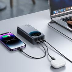 Joyroom Digitalni powerbank 30000 mAH 65 W 3 A USB USB-C črn