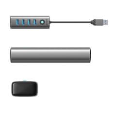 Orico PDD4U-U3 4x USB-A razdelilnik hub adapter - siv