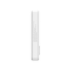 WOZINSKY Magnetni powerbank Qi2 10000 mAh s podstavkom USB-A USB-C 22,5 W PD – bel