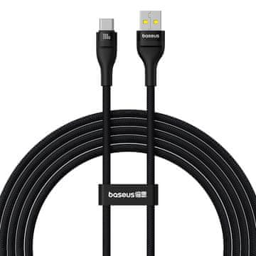 BASEUS Kabel Flash 2 USB-A - USB-C 100 W 2 m - črn