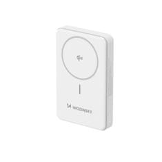 WOZINSKY Magnetni powerbank Qi2 10000 mAh s podstavkom USB-A USB-C 22,5 W PD – bel