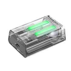Joyroom Brezžične slušalke TWS IceLens Series z LED lučkami, črne