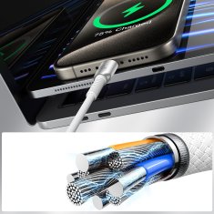 Joyroom Kabel Cutting-Edge Series 30W USB-C - iPhone Lightning 1,2 m - siv