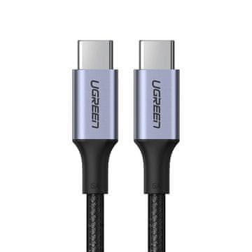 Ugreen Kabel przewód w opocie USB-C - USB-C PD QC FCP 100W 5A 480Mb/s 1.5m - szary