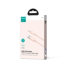 Joyroom Kabel Multi-Color Series USB-A - USB-C 100 W, hiter prenos, 1 m, roza
