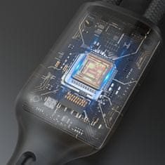 DUDAO 2v1 Kabel z napajalnikom za Apple Watch + USB-C PD 60W vtič - črn