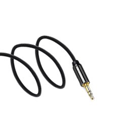 WOZINSKY AUX kabel, kotni moški-moški kabel mini jack 3 m črn