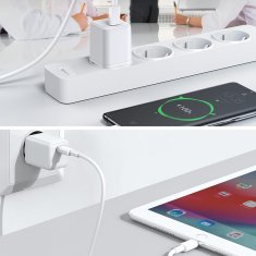 Joyroom Majhen hitri polnilnik USB-C PD 5-12V 25W - bel