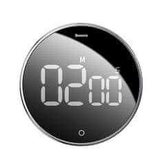 BASEUS Vrtljiv minutnik, elektronski časomer, timer, črn