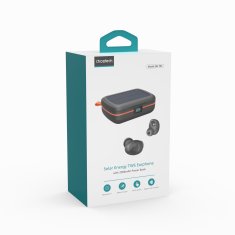 Choetech Brezžične slušalke TWS, vodoodporne, s polnilnikom na sončno energijo in powerbankom 2500 mAh, črne
