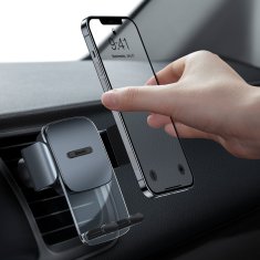 BASEUS Avtomobilski držalo za telefon za armaturno ploščo in prezračevalno reže 2v1 črno