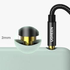 Ugreen AUX avdio kabel, enostavni mini jack vtič 3,5 mm, 1 m, črn