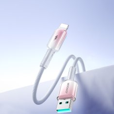Joyroom Kabel Crystal-Clear Series 3A USB-A - iPhone Lightning 1,2 m - bel