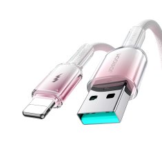 Joyroom Kabel Crystal-Clear Series 3A USB-A - iPhone Lightning 1,2 m - bel