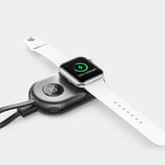 Joyroom Powerbank za pametne ure 5000 mAh USB-C Lightning – črn