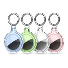 HURTEL Vodoodporen prozoren etui za lokator Apple AirTag – 4 kos.