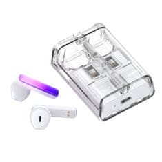 Joyroom Brezžične slušalke TWS IceLens Series z belimi LED lučkami