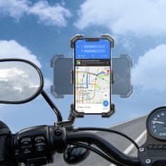 Joyroom Držalo za pritrditev pametnega telefona na krmilo motocikla, črno