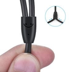 Ugreen Kabel avdio kabel 3,5 mm mini jack - 2RCA 3 m črn