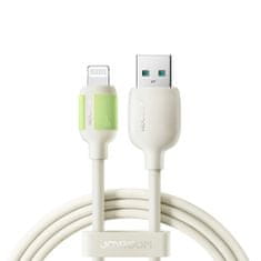 Joyroom Kabel USB-A - iPhone Lightning s fluorescenčnim koncem 1,2 m - bež