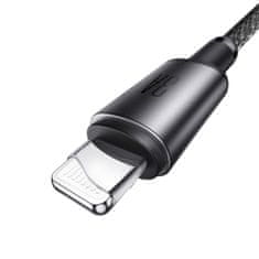 Joyroom Kabel USB-A - iPhone Lightning z organizatorjem in magnetnim držalom 1,2 m - siv