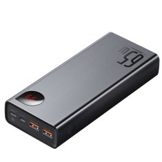 BASEUS Adaman powerbank 2x USB 1x USB-C 1x microUSB 20000mAh 65W Quick Charge črn