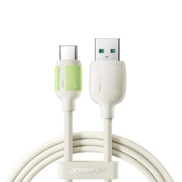 Joyroom Kabel USB-A - USB-C z fluorescenčnim koncem 3A 2m - bež