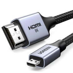Ugreen Kabel mikro HDMI - HDMI 2.1 8K 1 m - siv