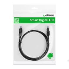 Ugreen Mrežni kabel patchcord internetni LAN U/UTP Cat. 6 1000 Mb/s 15 m črn