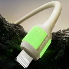 Joyroom Kabel USB-A - iPhone Lightning s fluorescenčnim koncem 1,2 m - bež
