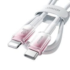 Joyroom Kabel Crystal-Clear Series 30W USB-C - iPhone Lightning 1,2 m - bel