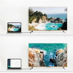 Ugreen DisplayPort kabel HDR 3D 4K 1 m, črn