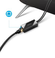 Ugreen Zunanja omrežna kartica LAN micro USB 100Mbps za Chromecast 1m črna