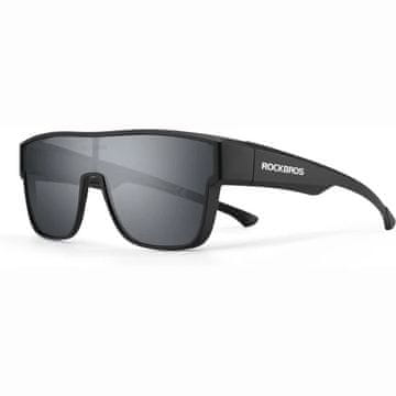 ROCKBROS Kolesarska očala s polariziranim okvirjem in UV 400 filtrom, siva