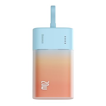 BASEUS Powerbank Popsicle 5200mAh 20W s kablom Lightning 60W/20V/3A/30cm - modro-oranžna