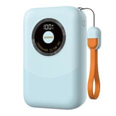 DUDAO Powerbank K21 Mini 10000mAh 22,5W USB-A / USB-C - modra