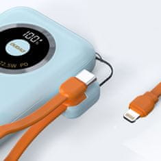 DUDAO Powerbank K21 Mini 10000mAh 22,5W USB-A / USB-C - modra