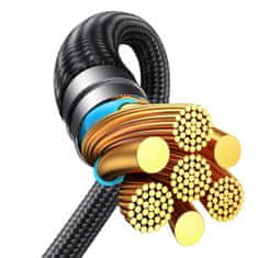 Joyroom 2v1 kabel Speedy Series USB-C - 2x USB-C 1,5 m črn