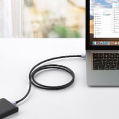 Ugreen Trpežni kabel z oplaščenim USB 3.0 5Gb/s 0,5 m, siv